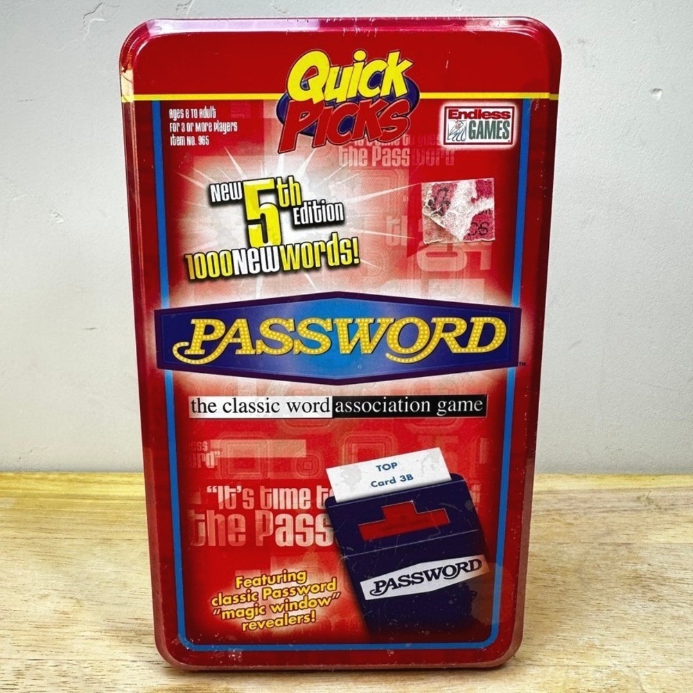 Password 5th Edition Quick Picks NEW‎ SEALED Endless Games 2008 1000 New Words